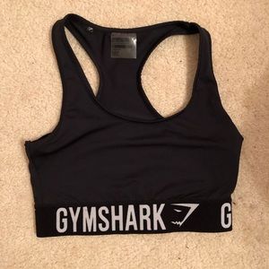 Black gymshark fit bra